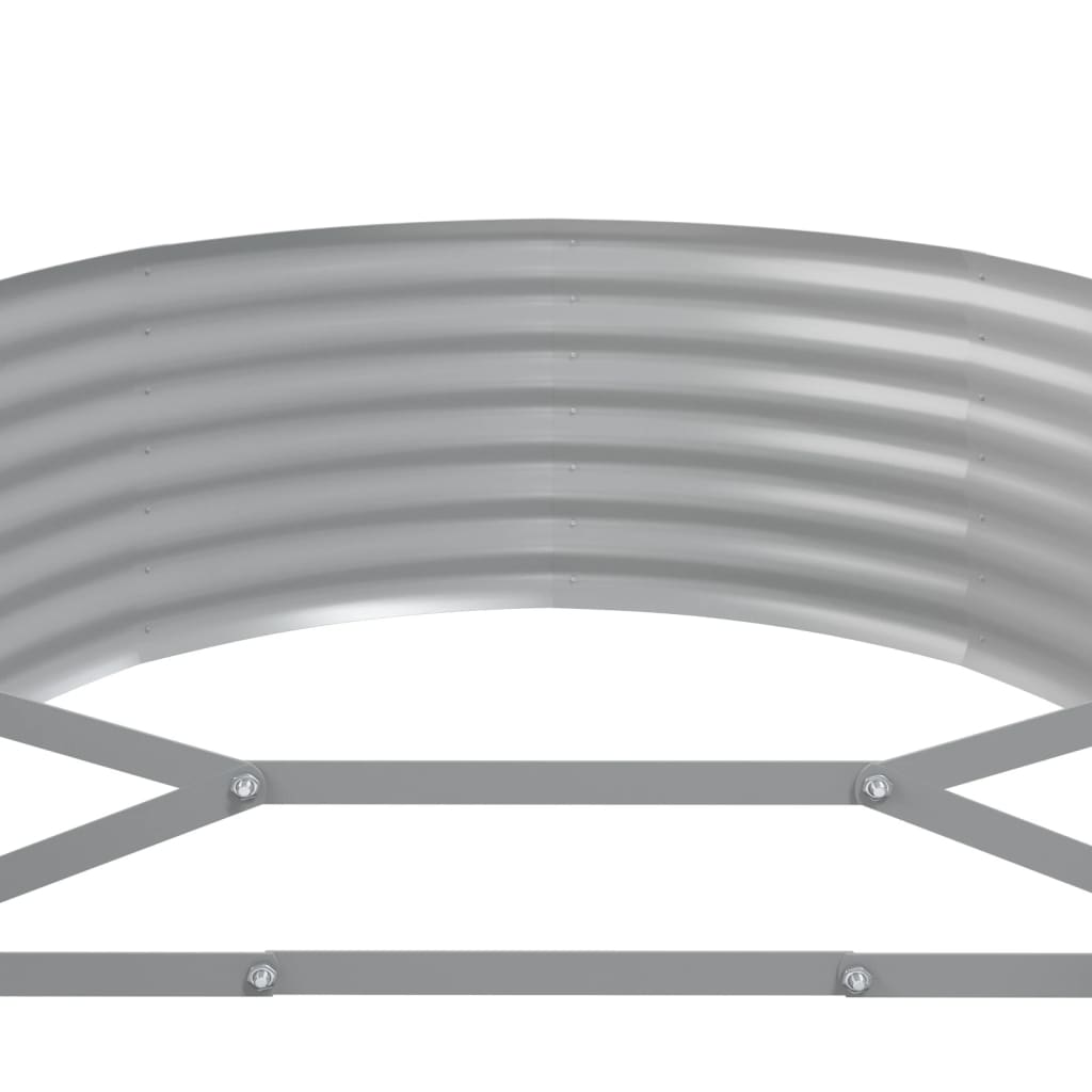 Letto Giardino Acciaio Zincato 507x100x36cm Grigio | homemem39