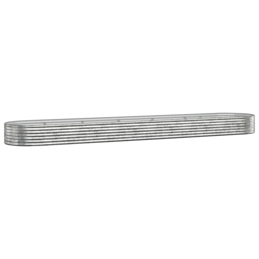 Letto Giardino Acciaio Zincato 507x100x36cm Argento | homemem39