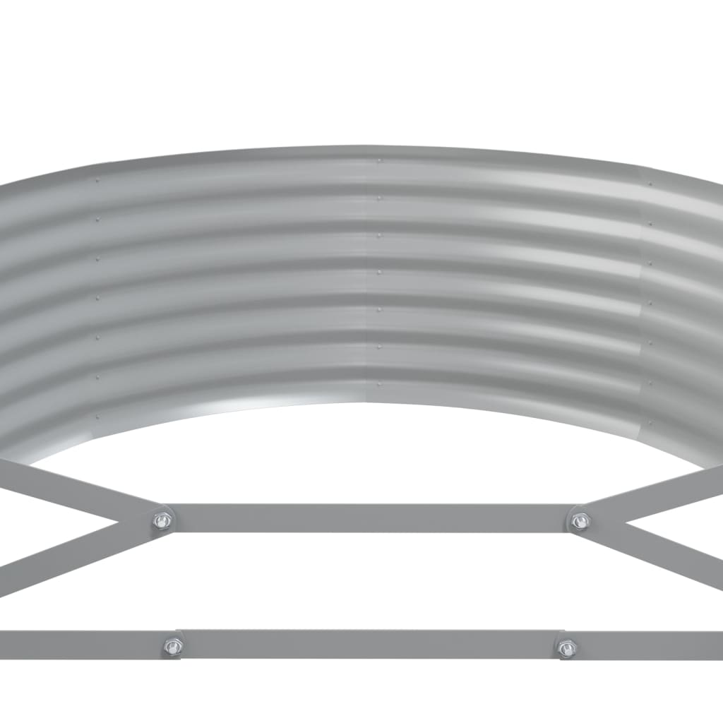 Letto Giardino Acciaio Zincato 507x100x36cm Argento | homemem39