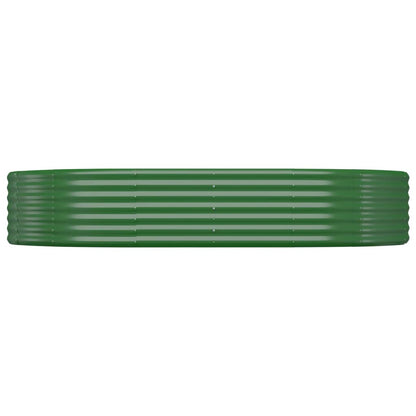 Letto Giardino Acciaio Zincato 214x140x36 cm Verde | homemem39