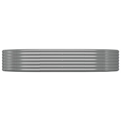 Letto Giardino Acciaio Zincato 214x140x36cm Grigio | homemem39