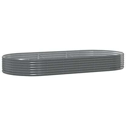 Letto Giardino Acciaio Zincato 296x140x36cm Grigio | homemem39