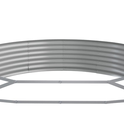 Letto Giardino Acciaio Zincato 296x140x36cm Grigio | homemem39