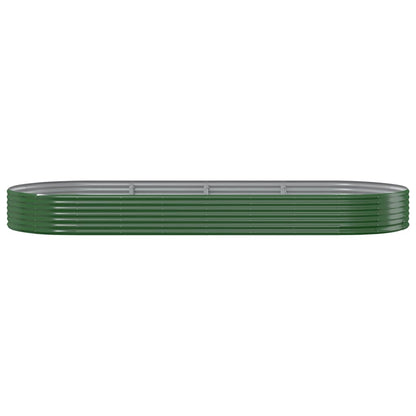 Letto Giardino Acciaio Zincato 373x140x36 cm Verde