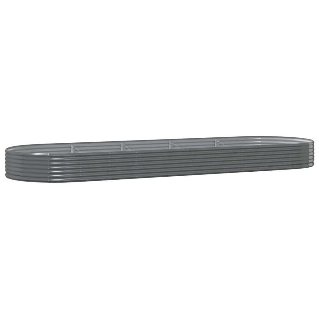 Letto Giardino Acciaio Zincato 450x140x36cm Grigio