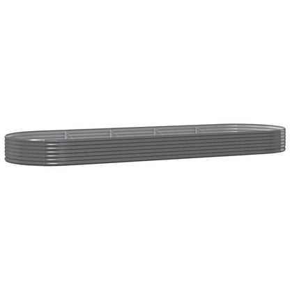 Letto Giardino Acciaio Zincato 450x140x36cm Grigio