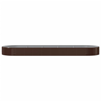 Letto Giardino Acciaio Zincato 450x140x36 cm Marrone | homemem39