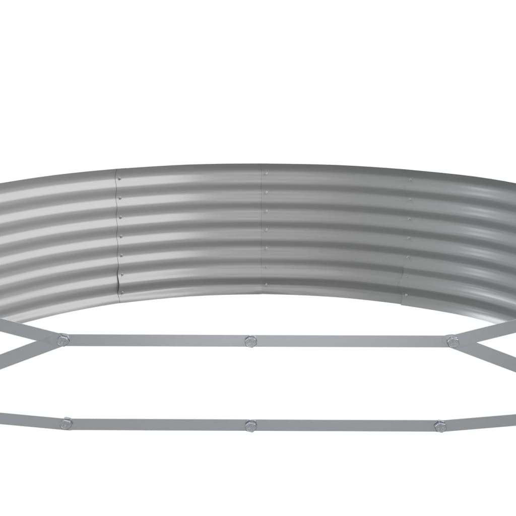Letto Giardino Acciaio Zincato 450x140x36 cm Marrone | homemem39