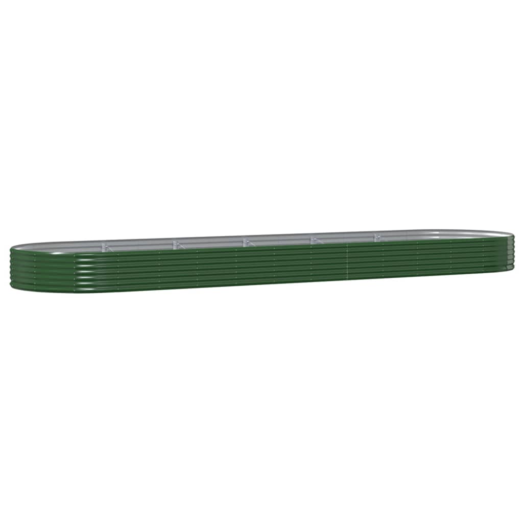 Letto Giardino Acciaio Zincato 523x140x36 cm Verde | homemem39
