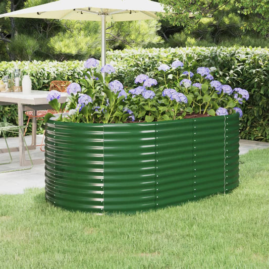 Letto Giardino Acciaio Zincato 175x100x68 cm Verde - homemem39