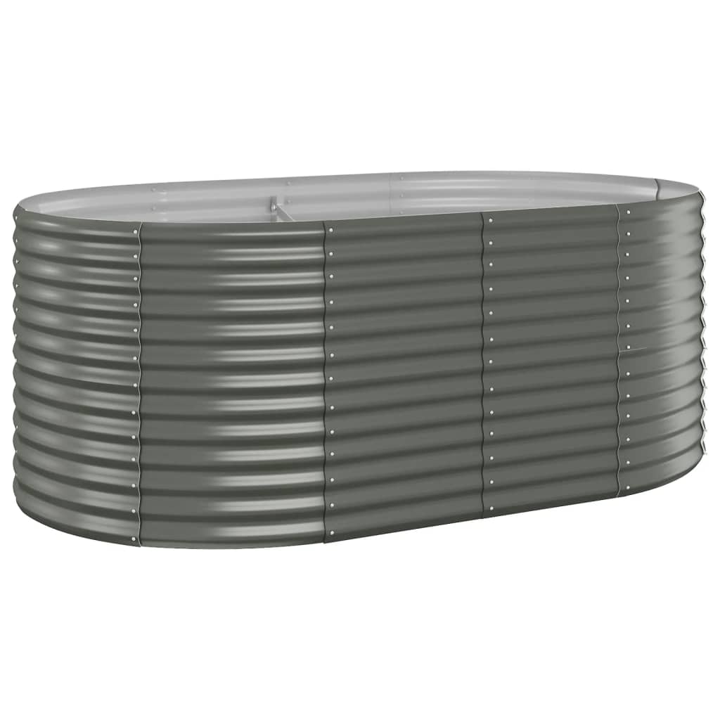 Letto Giardino Acciaio Zincato 175x100x68cm Grigio | homemem39