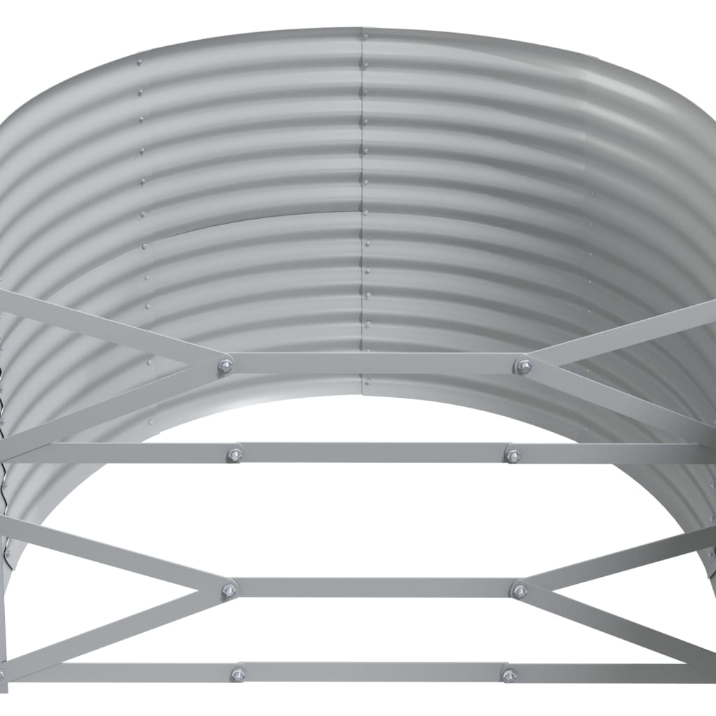 Letto Giardino Acciaio Zincato 175x100x68cm Grigio | homemem39