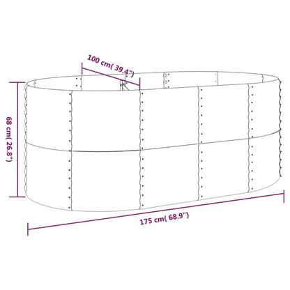 Letto Giardino Acciaio Zincato 175x100x68cm Grigio | homemem39