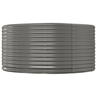 Letto Giardino Acciaio Zincato 140x140x68cm Grigio