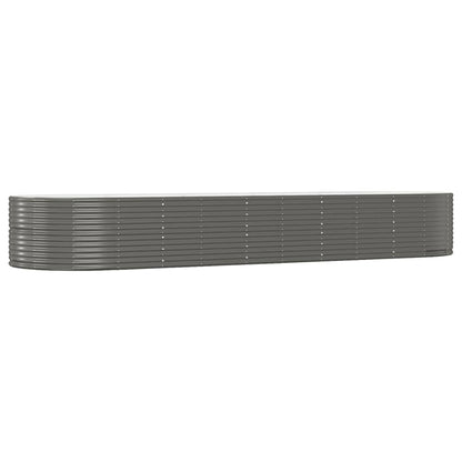Letto Giardino Acciaio Zincato 447x140x68 cm Grigio | homemem39