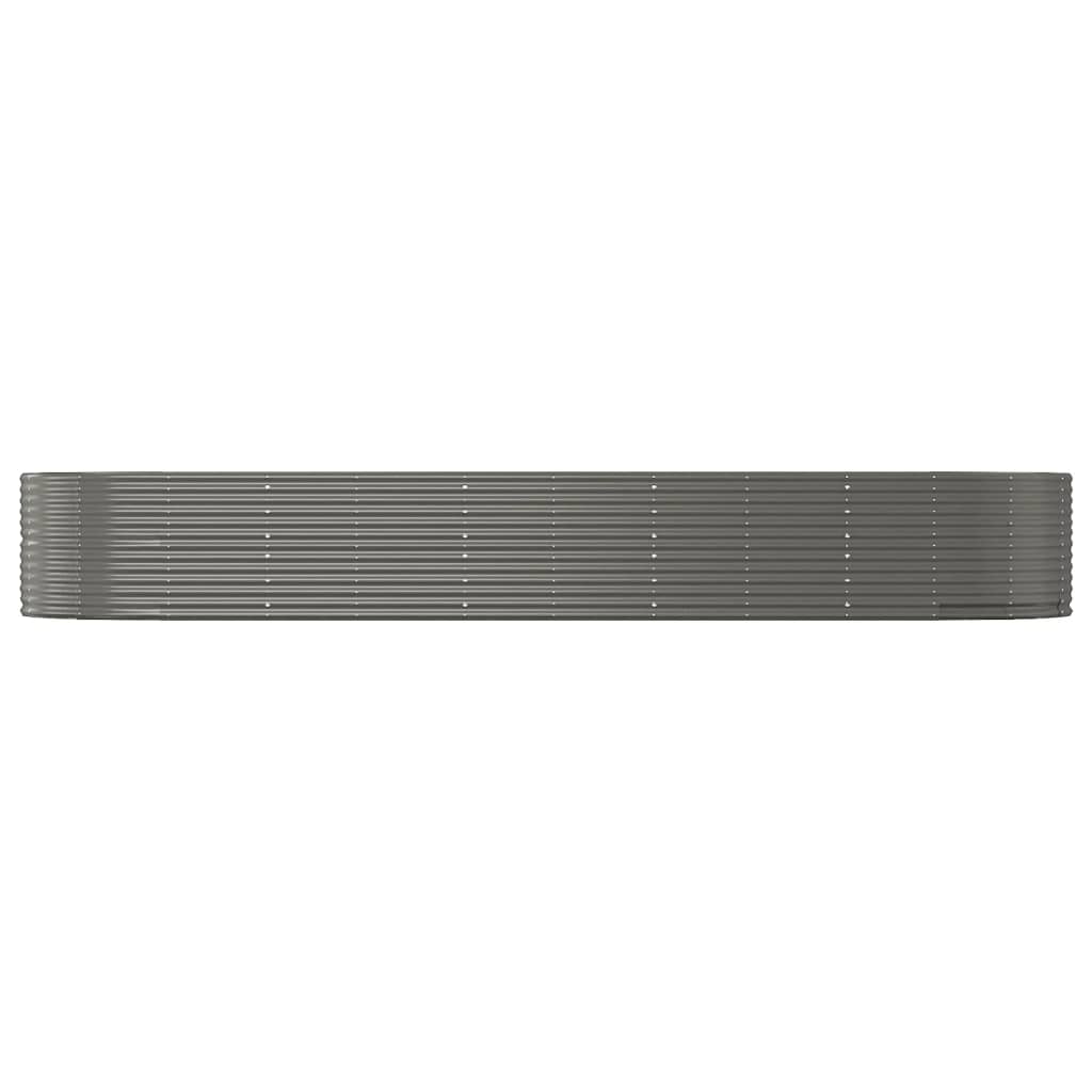 Letto Giardino Acciaio Zincato 447x140x68 cm Grigio | homemem39