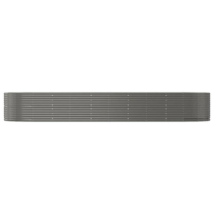 Letto Giardino Acciaio Zincato 447x140x68 cm Grigio | homemem39