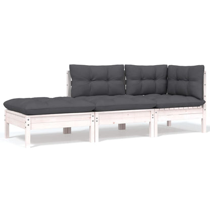 Set Divani da Giardino 8 pz con Cuscini Legno Massello di Pino | homemem39
