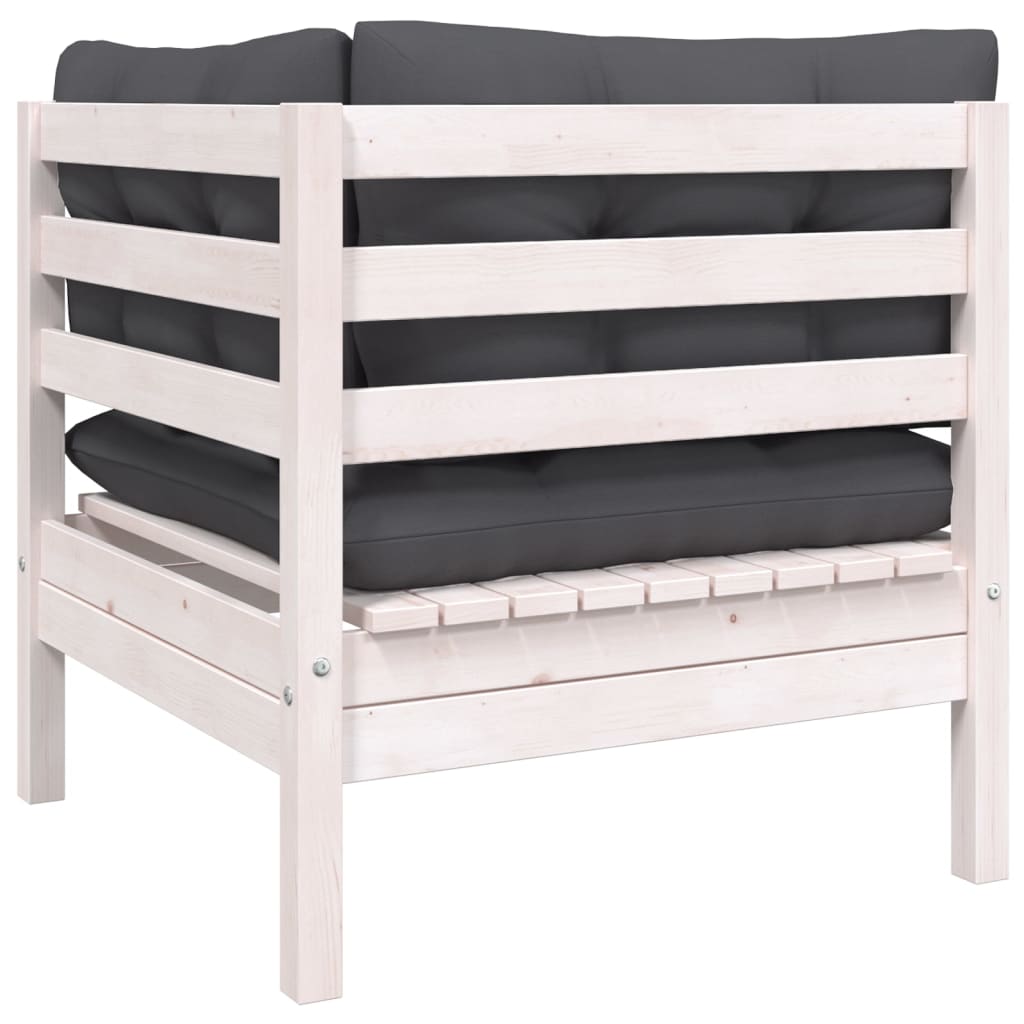 Set Divani da Giardino 8 pz con Cuscini Legno Massello di Pino | homemem39
