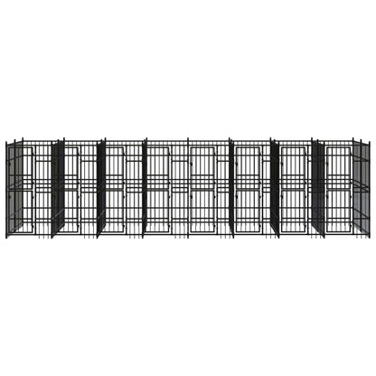 Gabbia per Cani da Esterno in Acciaio 14,75 m² - homemem39