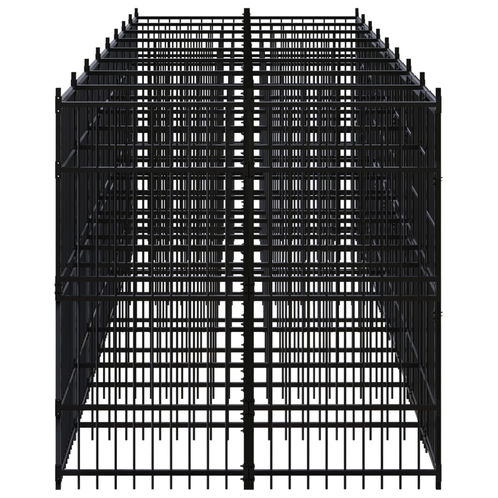Gabbia per Cani da Esterno in Acciaio 14,75 m² - homemem39