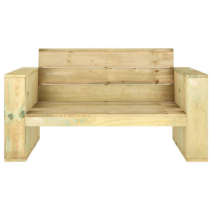 Panchina da Giardino 139 cm in Legno di Pino Impregnato - homemem39