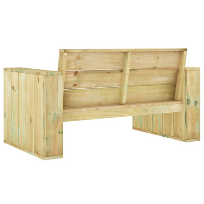 Panchina da Giardino 139 cm in Legno di Pino Impregnato - homemem39