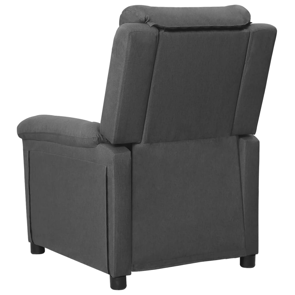 Poltrona Reclinabile in Tessuto Grigio Scuro | homemem39