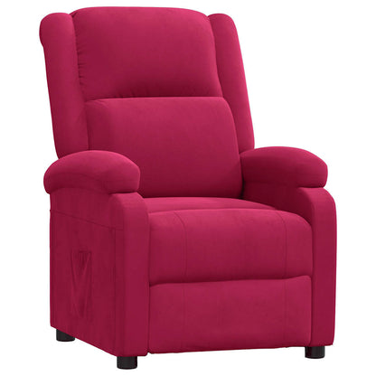 Poltrona Reclinabile in Rosso Vino