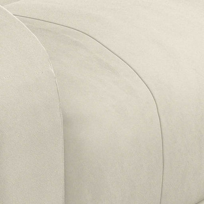 Poltrona Reclinabile Crema in Velluto