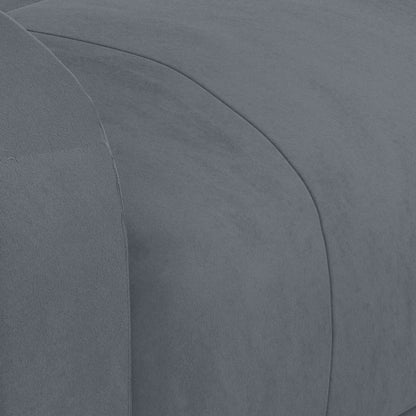 Poltrona Massaggiante Grigio Scuro in Velluto - homemem39