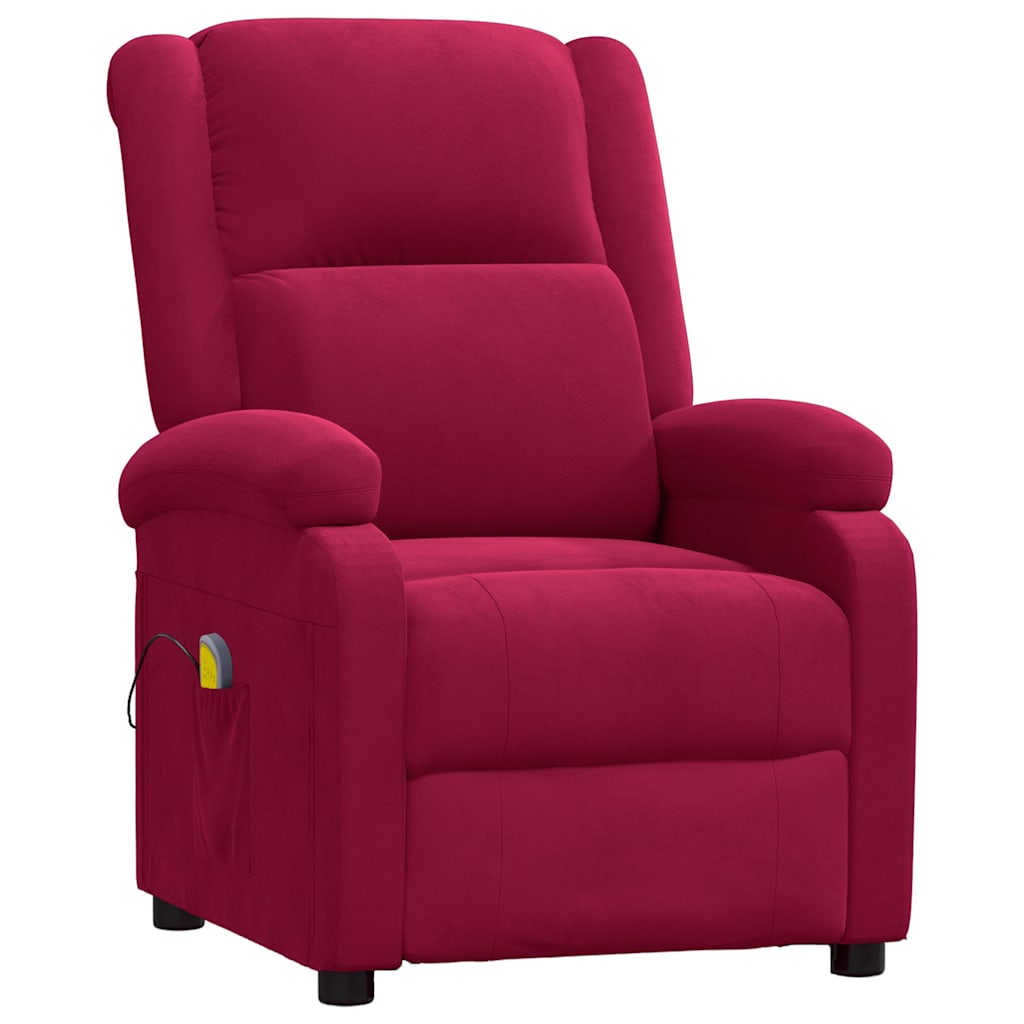 Poltrona Massaggiante Rosso Vino