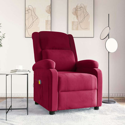 Poltrona Massaggiante Rosso Vino