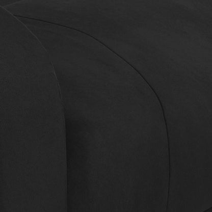 Poltrona Massaggiante Nera in Velluto - homemem39