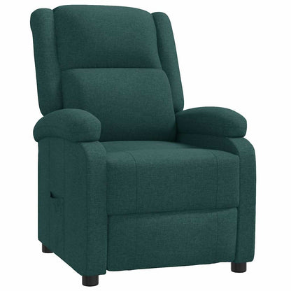 Poltrona Reclinabile in Tessuto Verde Scuro
