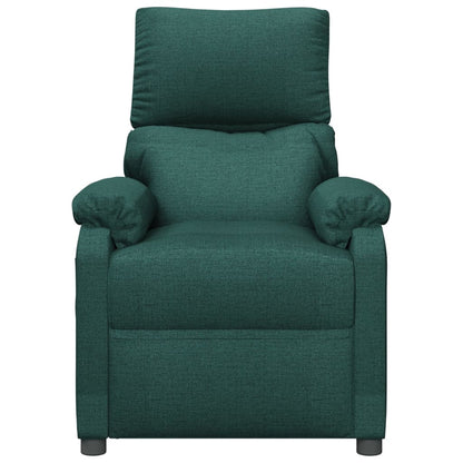 Poltrona Reclinabile in Tessuto Verde Scuro