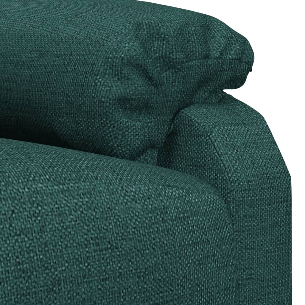 Poltrona Reclinabile in Tessuto Verde Scuro | homemem39