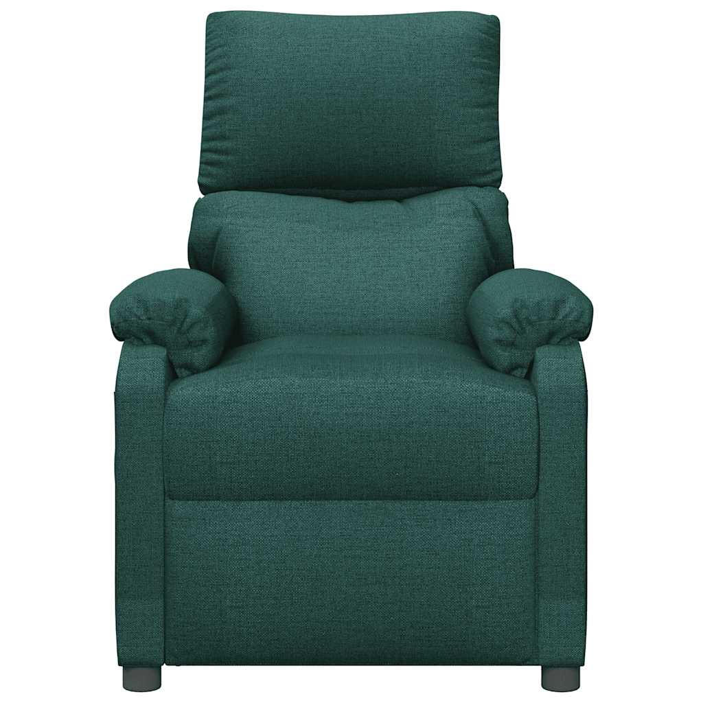 Poltrona Massaggiante Verde Scuro in Tessuto | homemem39