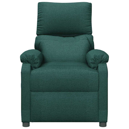Poltrona Massaggiante Verde Scuro in Tessuto | homemem39