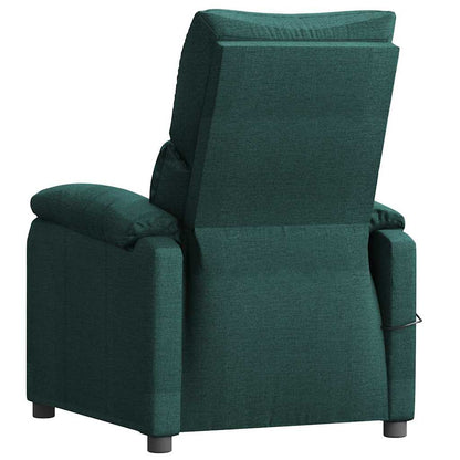 Poltrona Massaggiante Verde Scuro in Tessuto | homemem39