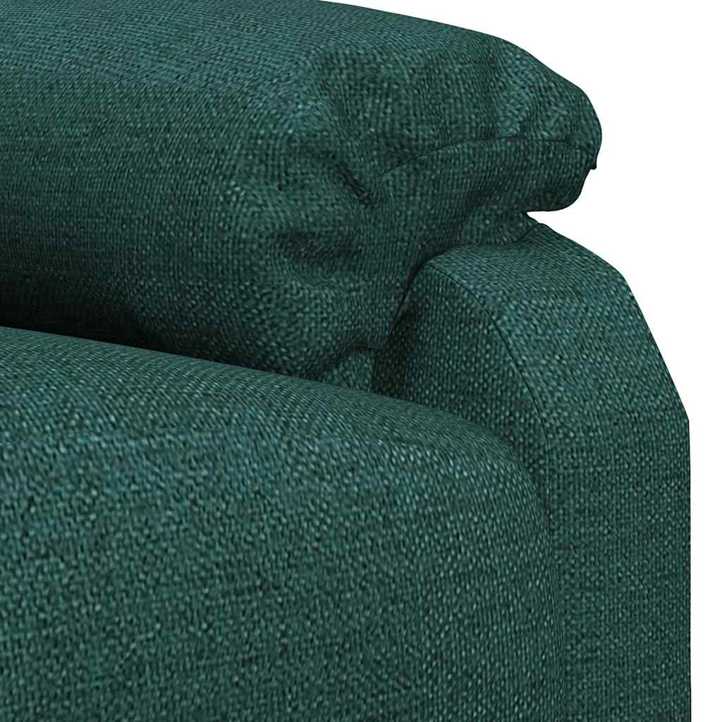 Poltrona Massaggiante Verde Scuro in Tessuto | homemem39