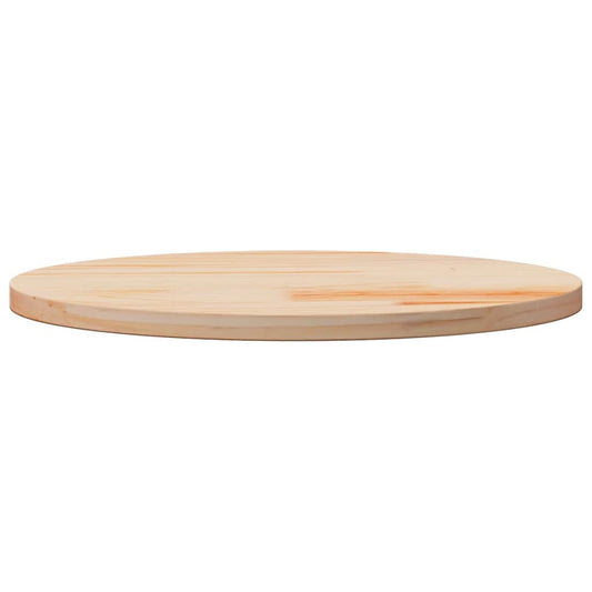 Piano Tavolo Ø50x2,5 cm in Legno Massello di Pino