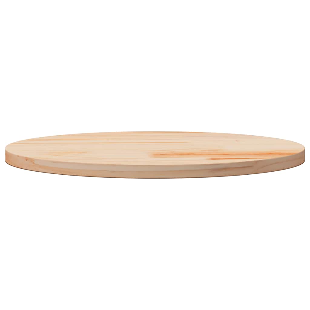 Piano Tavolo Ø70x2,5 cm in Legno Massello di Pino | homemem39