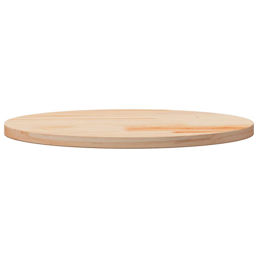Piano Tavolo Ø70x2,5 cm in Legno Massello di Pino