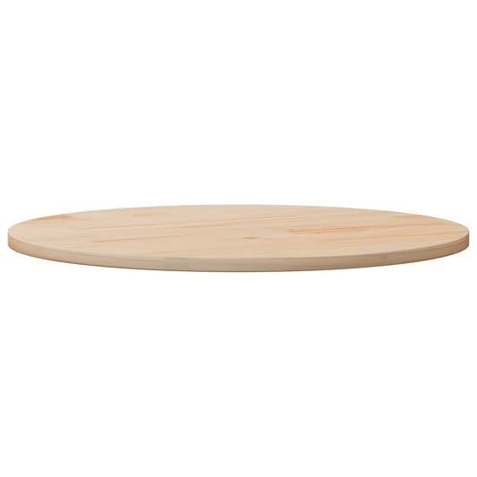 Piano Tavolo Ø80x2,5 cm in Legno Massello di Pino