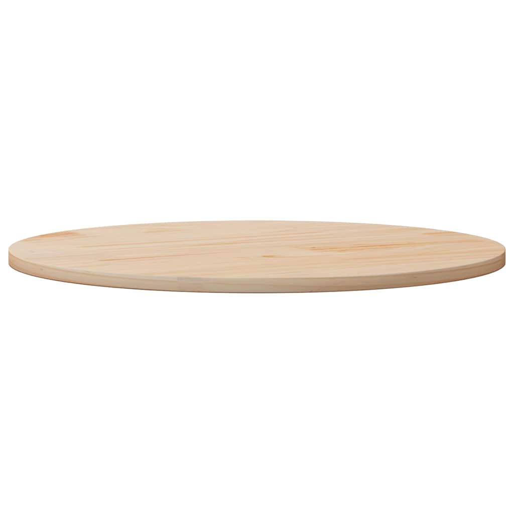 Piano Tavolo Ø90x2,5 cm in Legno Massello di Pino