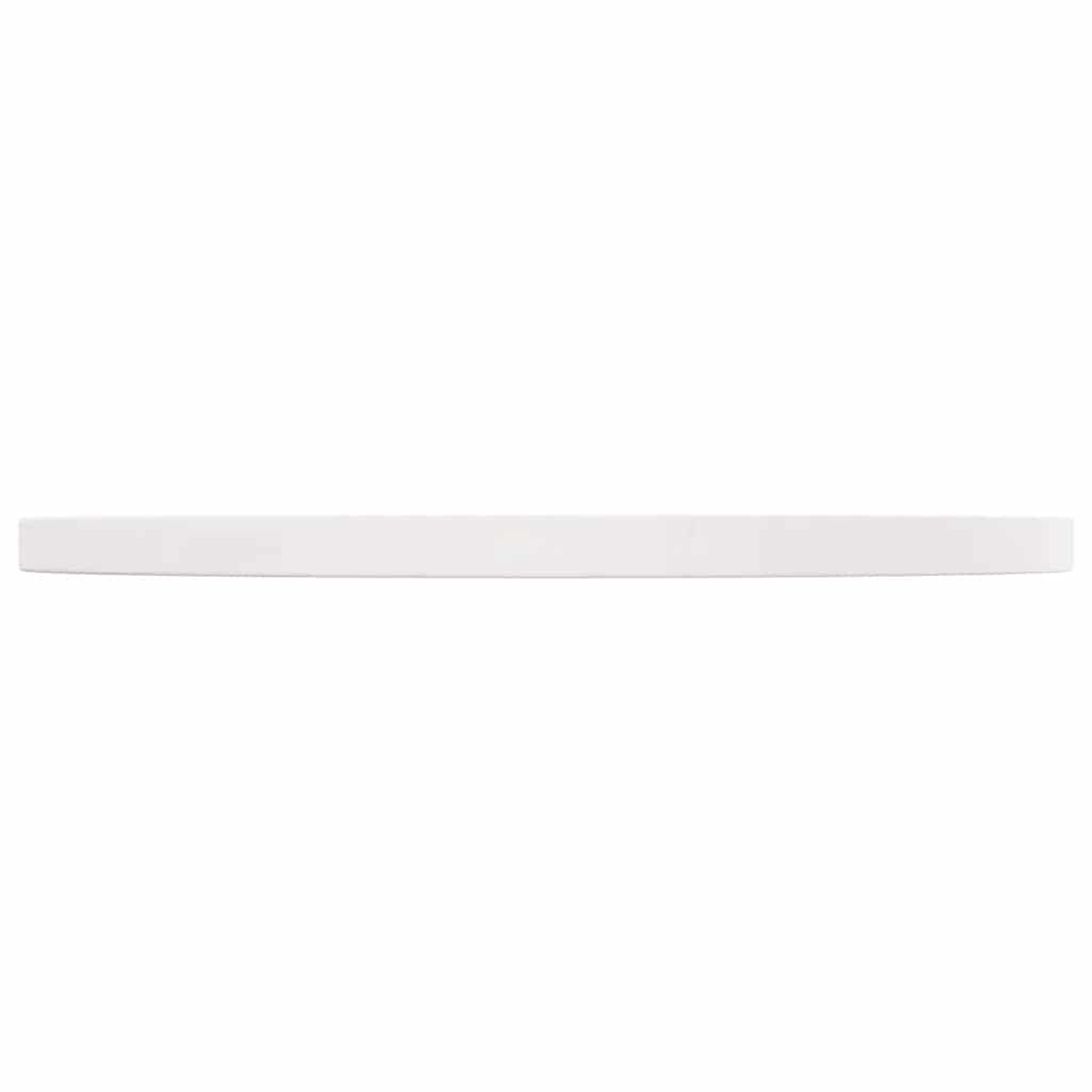 Piano Tavolo Bianco Ø60x2,5 cm in Legno Massello di Pino | homemem39