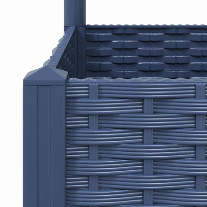Fioriera da Giardino e Graticcio Grigio Blu 120x40x121,5 cm PP
