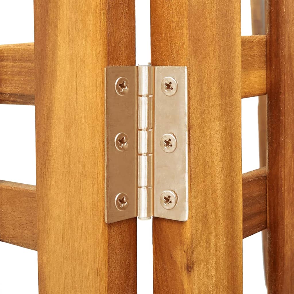 Divisorio a 3 Pannelli 121,5x2x180 cm Legno Massello di Acacia | homemem39