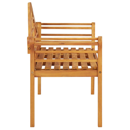 Panchina da Giardino 125 cm Legno Massello di Acacia - homemem39
